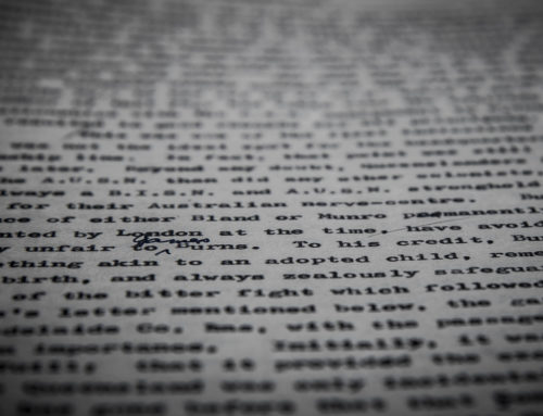 Editing and Proofreading Contract for WA Based Family History Author